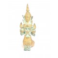 veche statueta Rattanakosin " Namaskara Mudra ". bronz patinat. Thailanda. cca 1920